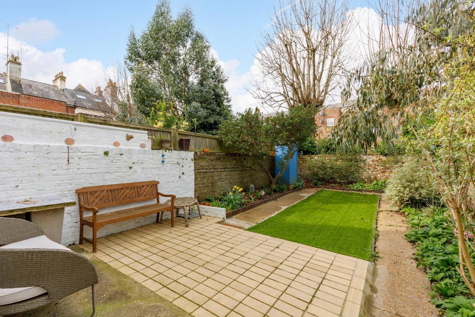 Central Hove Flat W Large Garden Exterior foto