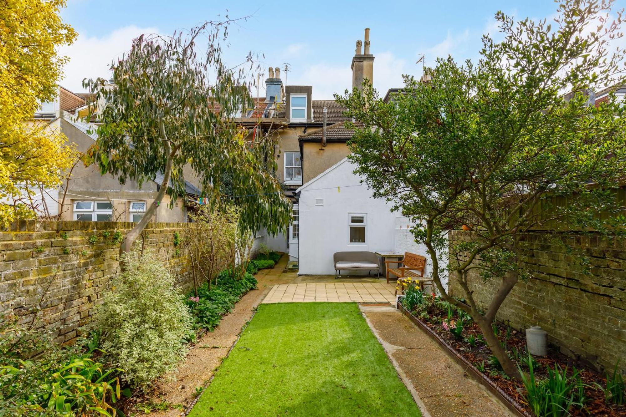 Central Hove Flat W Large Garden Exterior foto